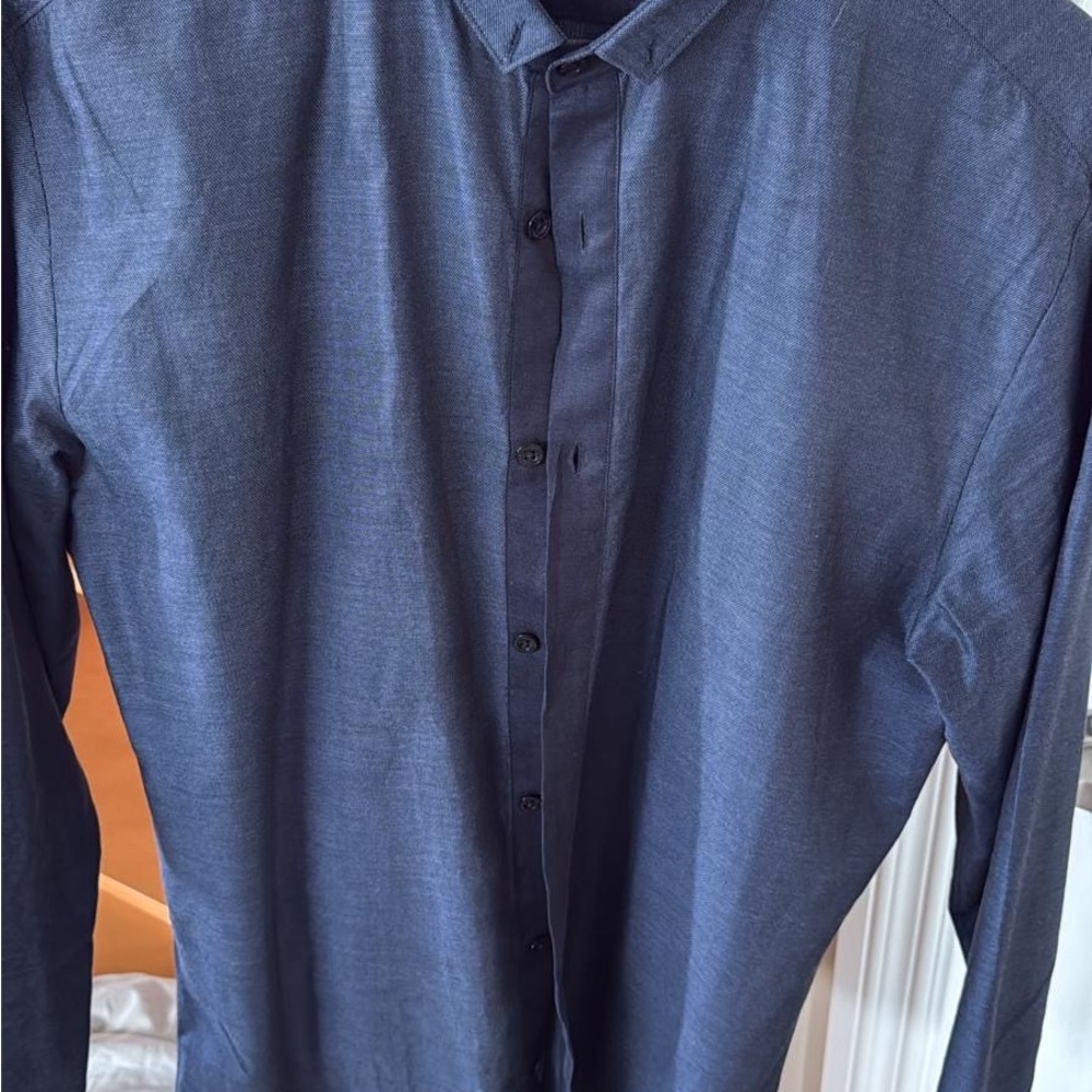 Hugo Boss Blue Casual Button Down Shirt
